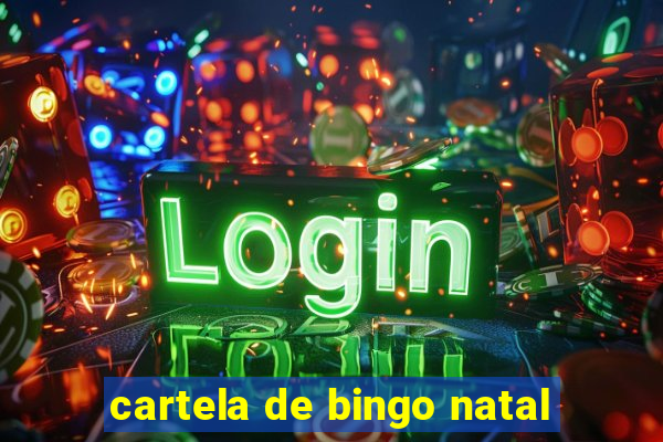 cartela de bingo natal